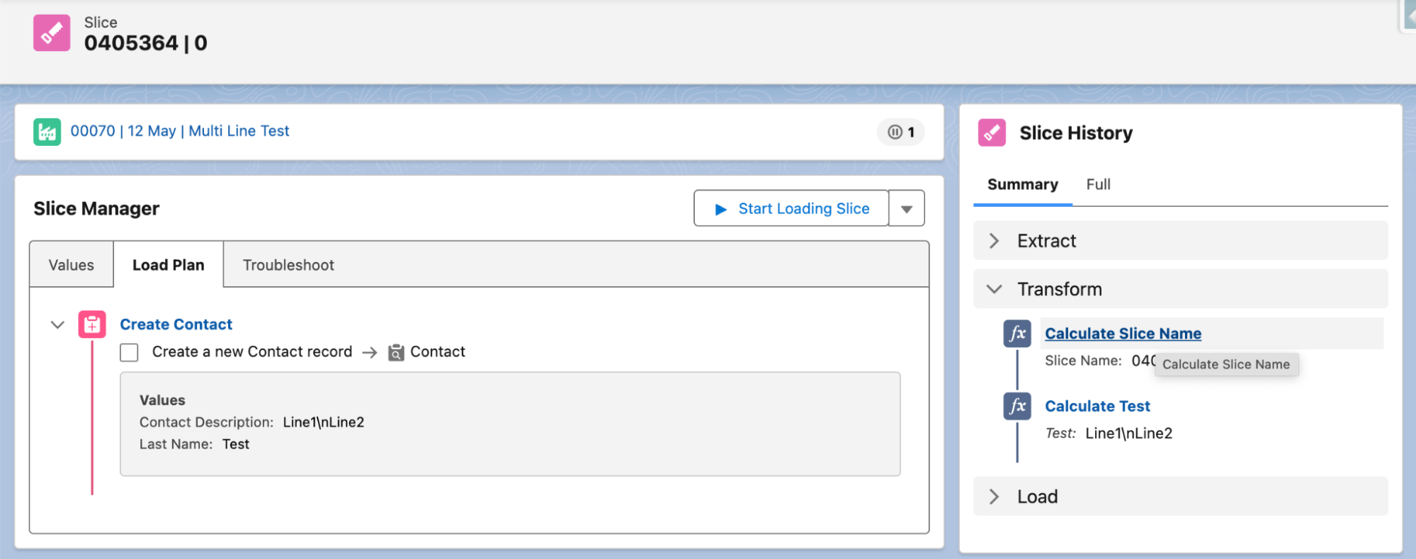New line visualization 1