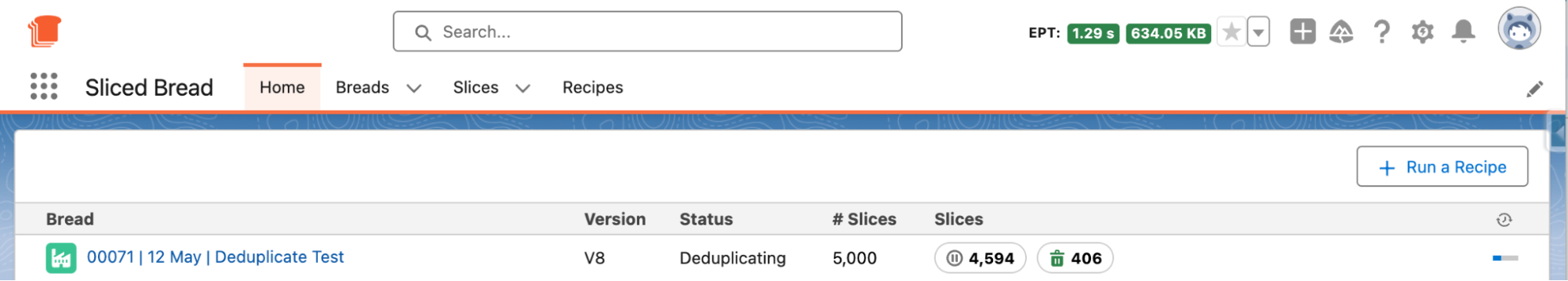 Deduplicating status