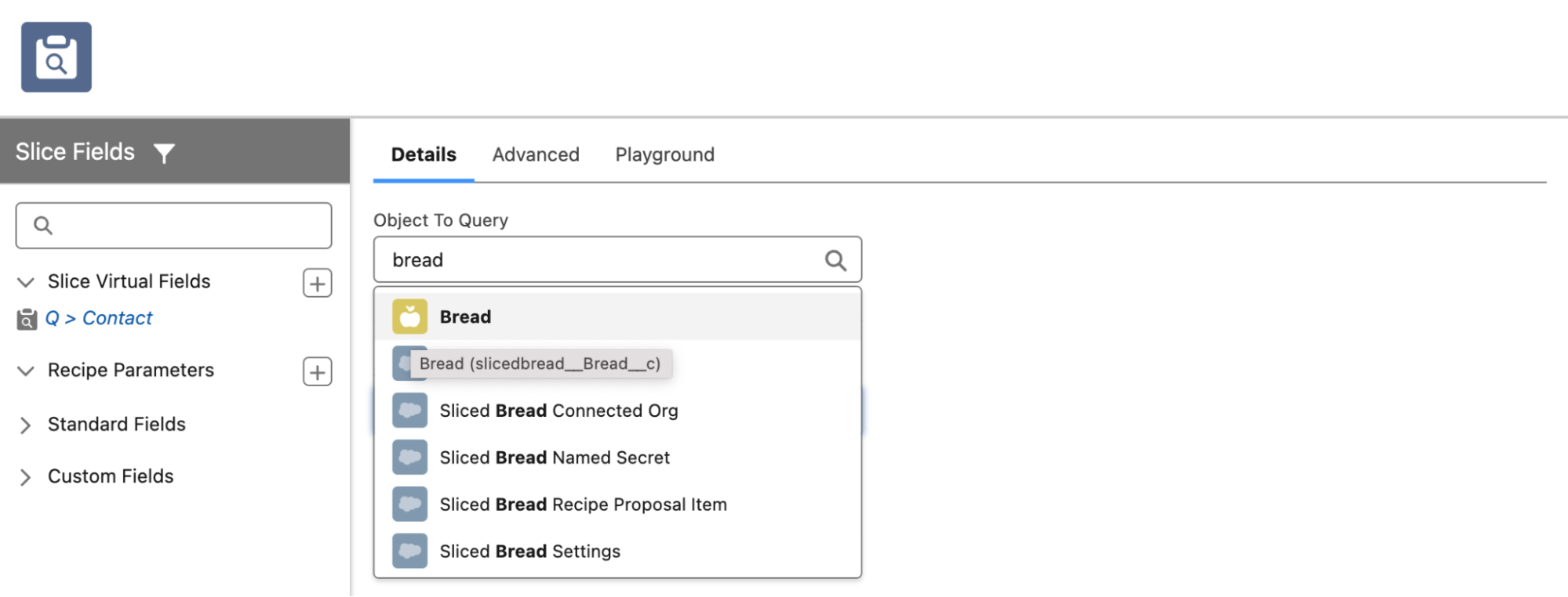 Object lookup API name