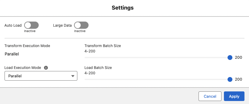 Recipe Builder settings