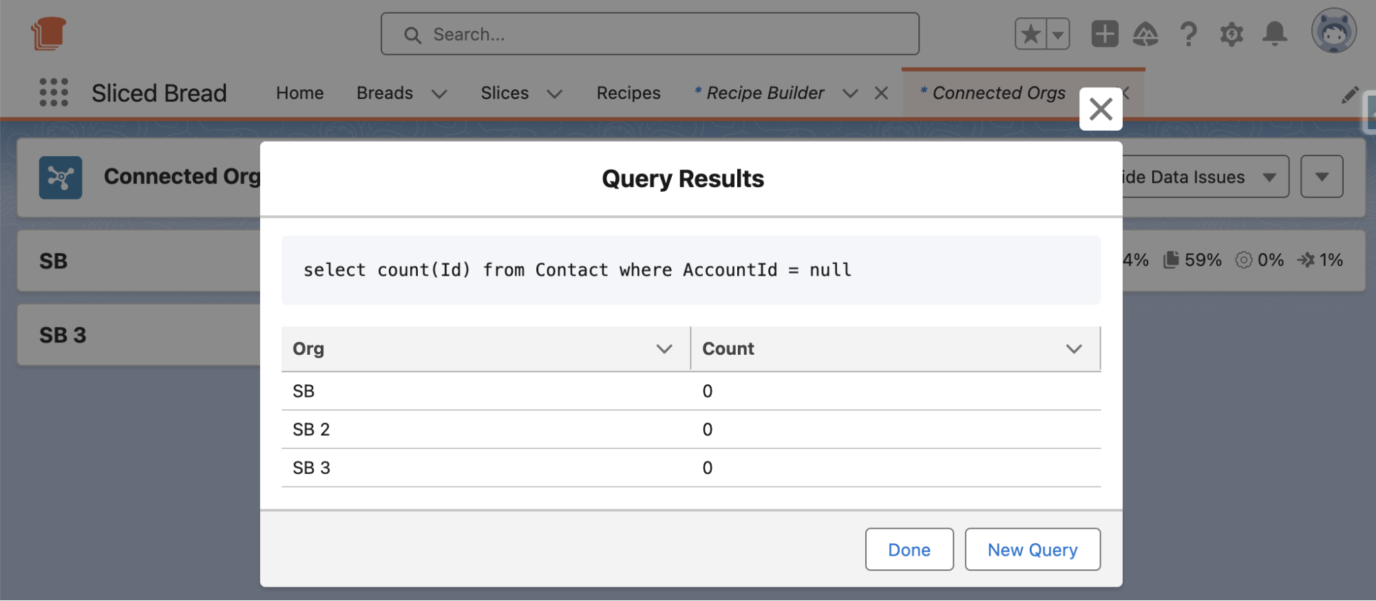 Execute Count Query 3