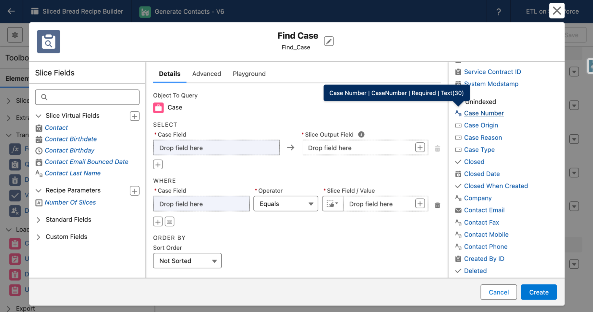 Object field information