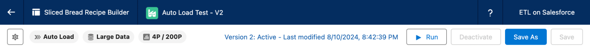 Recipe settings badges