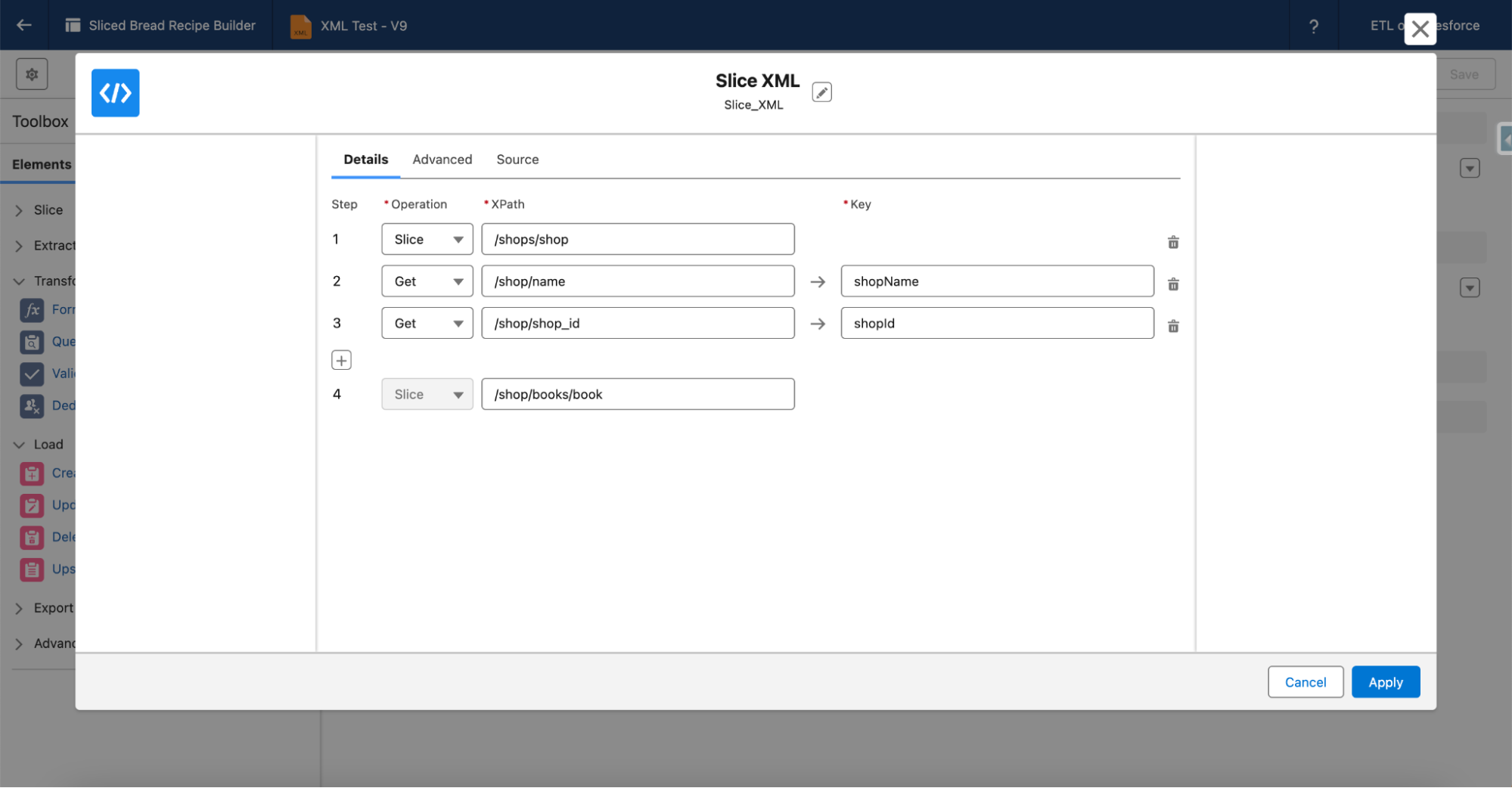 XML slicer and wizard 2