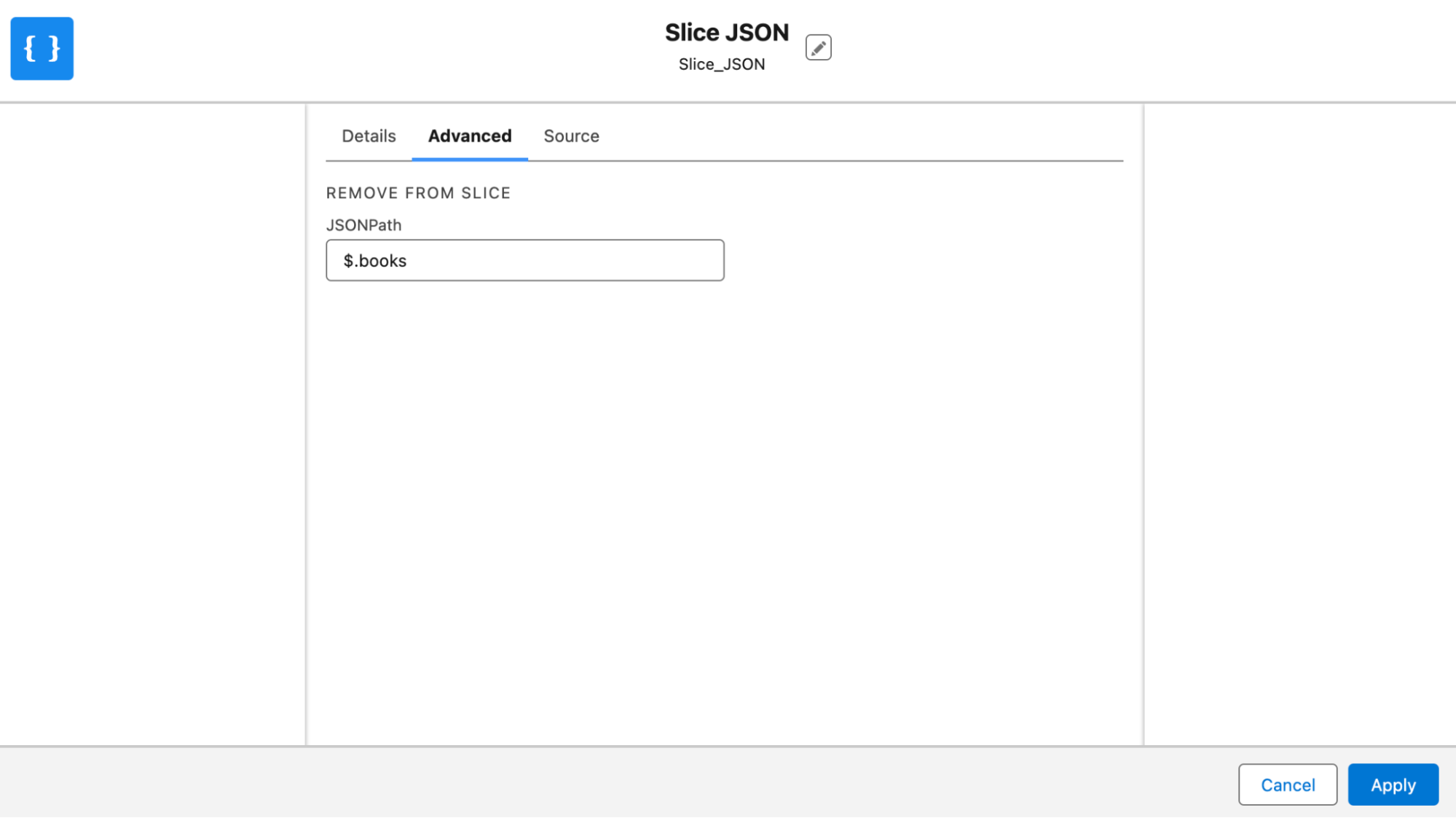 JSON slicer advanced feature 1